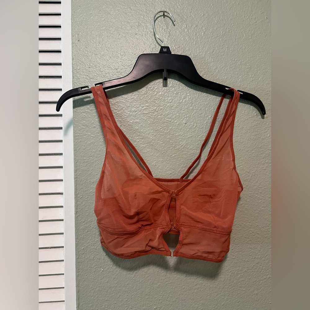 Colsie Rust Mesh Bralette